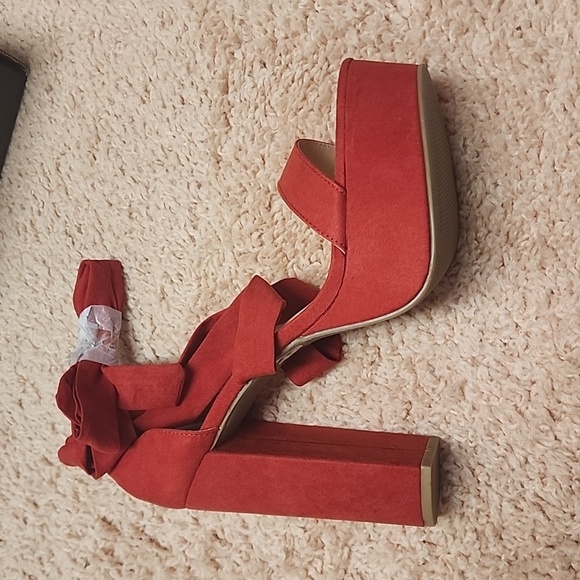 Fashion Nova Red Heels - Picture 6 of 11